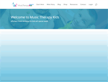 Tablet Screenshot of musictherapykids.com